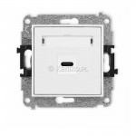 25IGUSB-7 Gniazdo USB Typu C-C  Biały Mat