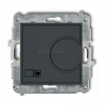 28IRT-1 Regulator temperatury z czujnikiem zewnętrznym 3200W (termostat), sonda w zestawie, zakres 5-40st.  Grafitowy Mat