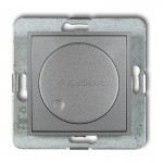 7IRO-2 Ściemniacz przyciskowo-obrotowy do oświetlenia typu LED 0-100W  Srebrny Metalik