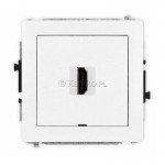 DHDMIBO-3 Gniazdo HDMI v2.0 4K, bez plakietki opisowej  Biały