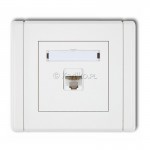 FGK-3 Gniazdo komputerowe 1x RJ45 kat.6, 8 stykowe  Biały