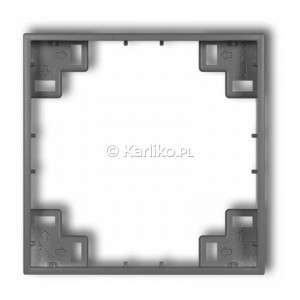 27IRP-1 Ramka pośrednia Szary Mat Karlik Icon - Widok z przodu
